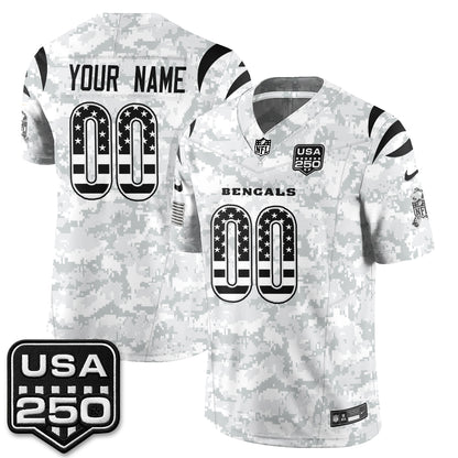 CIN 2026 Salute to Service Vapor Custom Jersey - Stitched