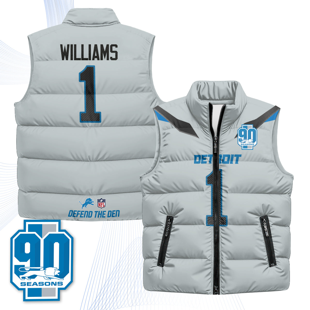 DET 2026 Rivalries Puffer Vest - Printed