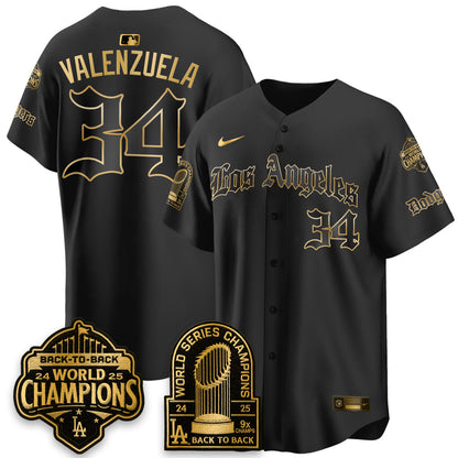 LAD WS Champions Back 2 Back Patch Vapor Premier Limited Gothic Gold Edition Jersey - All Stitched