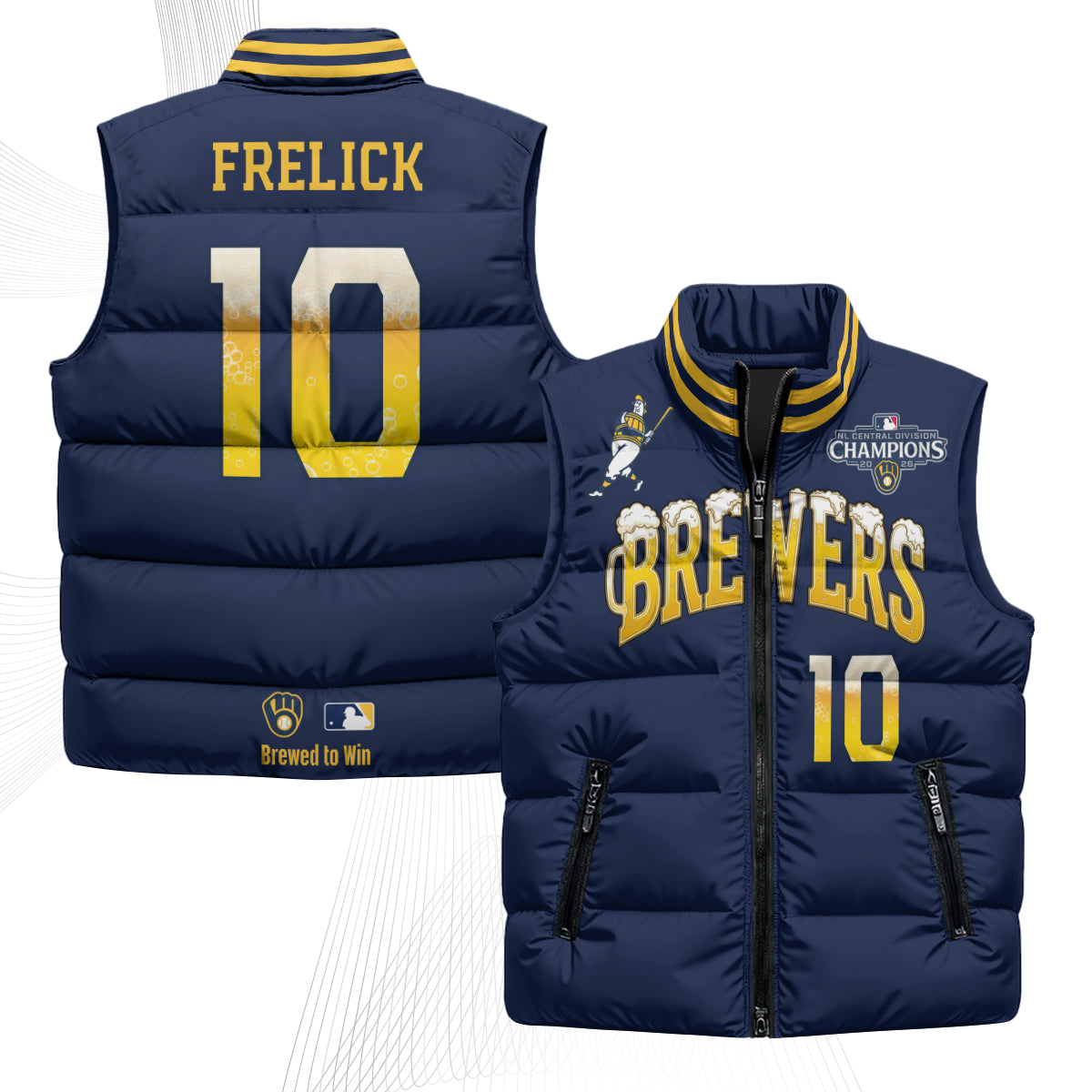 MIL 2026 NL Division Champs Puffer Vest - Printed