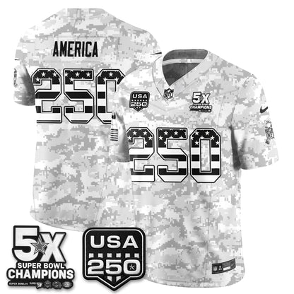 DAL 2026 Salute to Service Edition Vapor Jersey V2- Stitched