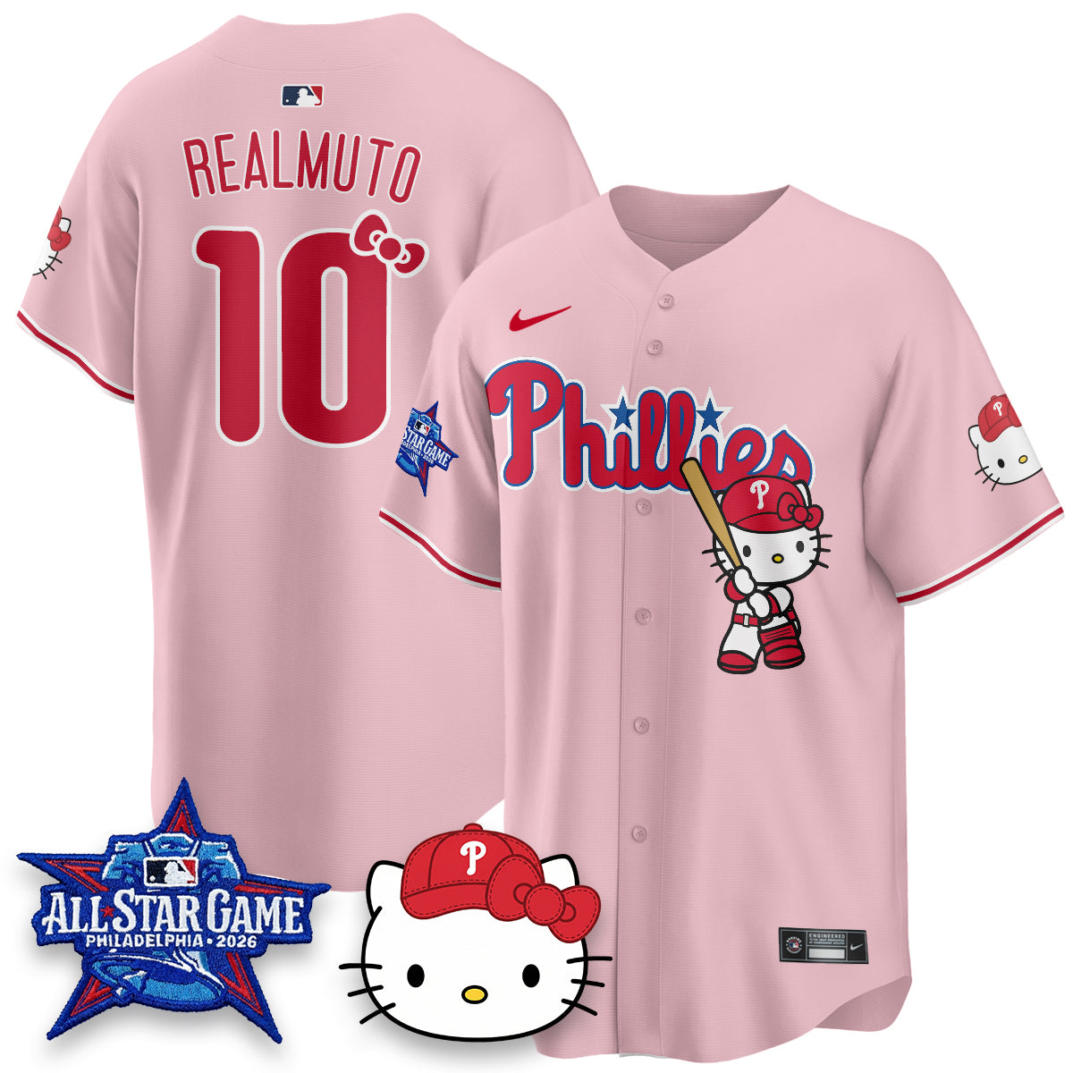 Philadelphia Phillies x Meow Kitty Vapor Limited Jersey V2- Stitched