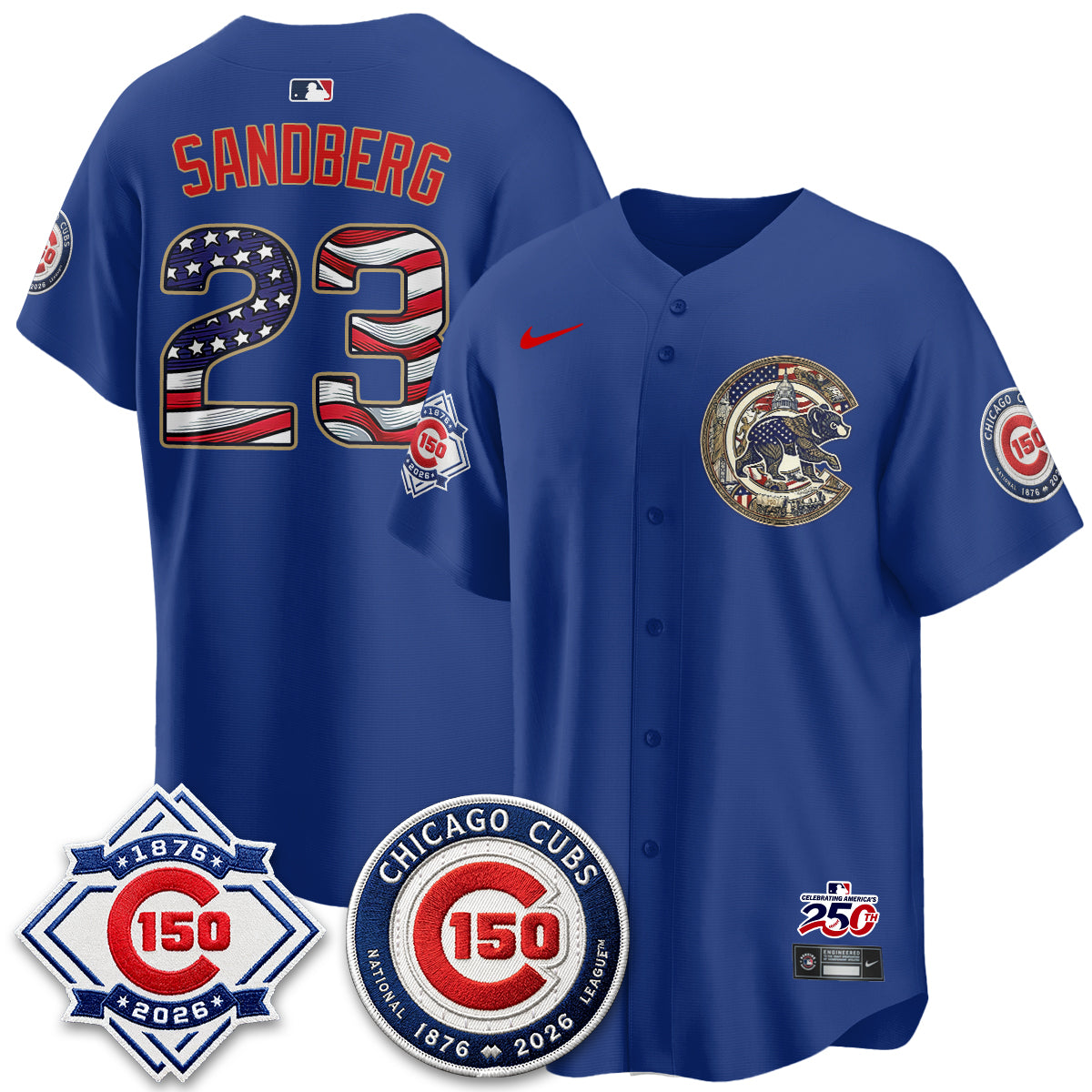 Chicago Cubs 2026 Independence Day USA Vapor Limited Jersey - Stitched