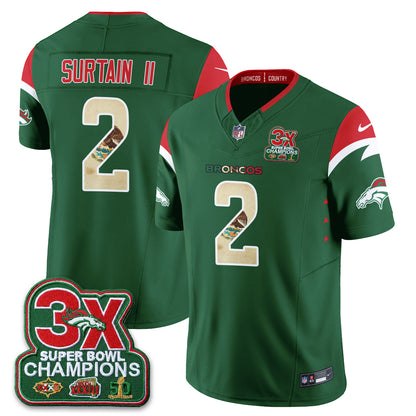 DEN 3X Champs Mexico Edition Vapor Jersey - Stitched