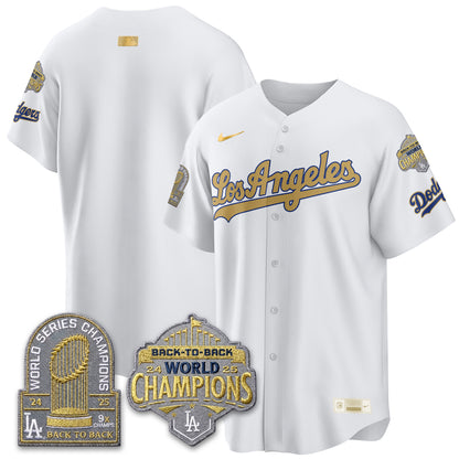 LAD Gold Collection Limited Gold Jersey - 9x & B2B Champs - All Stitched