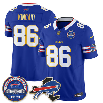 BUF 2026 Royal Gold Trim Edition Vapor Jersey - Stitched