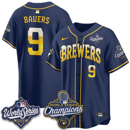 MIL "Pitcher & Pint" 2026 WS Champions Vapor Jersey - Stitched (#32 Tiktok)