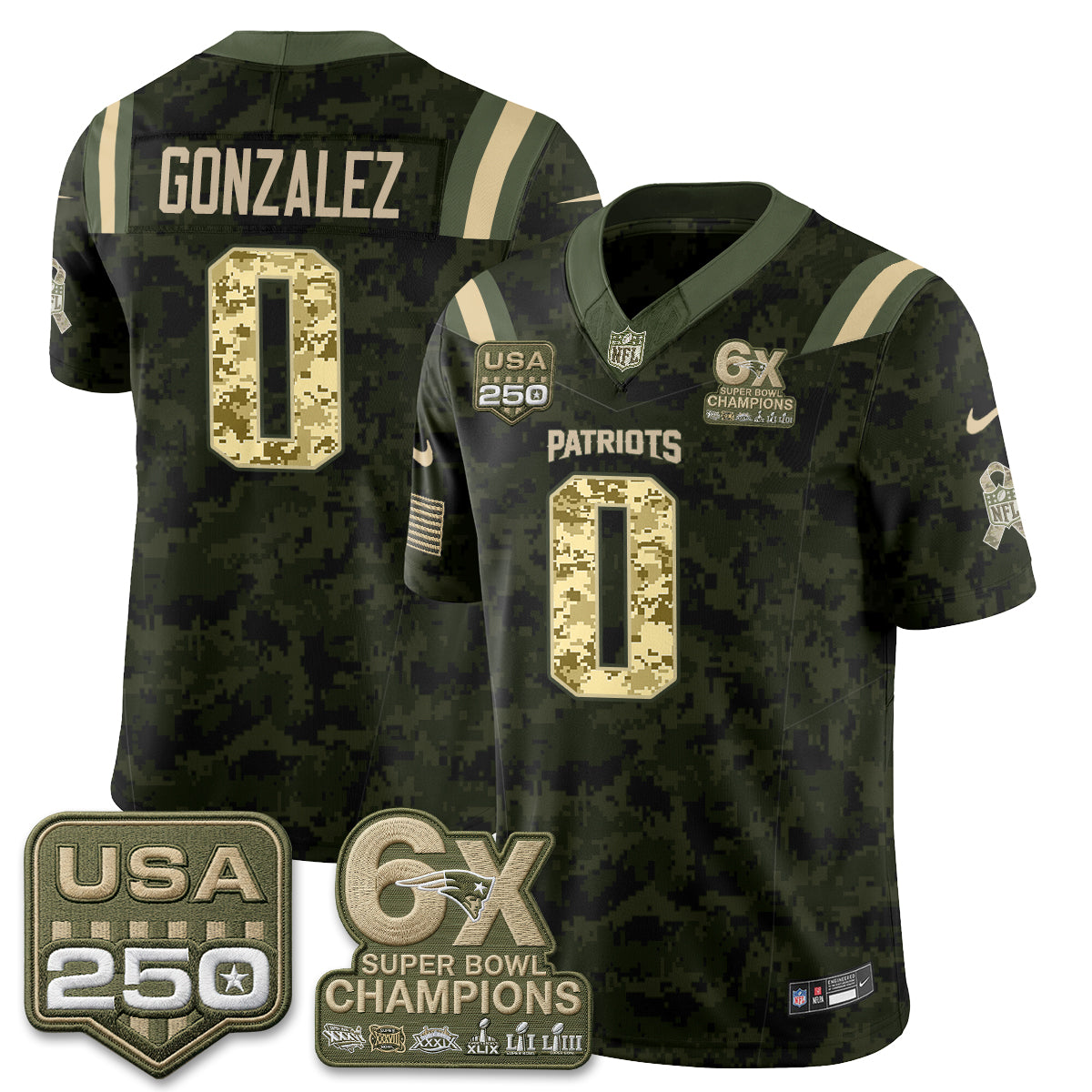 New England Patriots 2026 Salute to Service Edition Vapor Jersey - Stitched