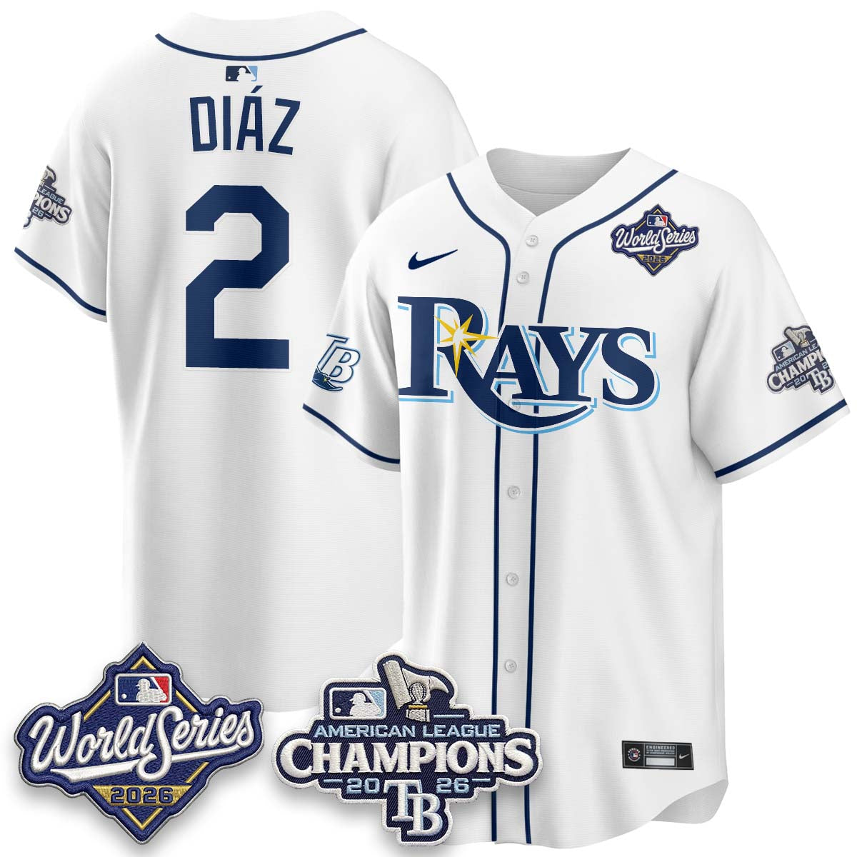 TB WS26 & AL Champions Throwback Jersey - Stitched