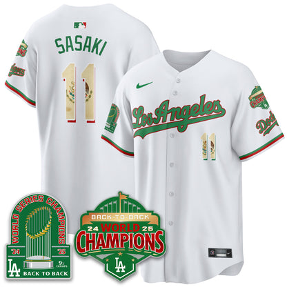 LAD Mexico Vapor Limited Jersey - 9x & B2B Champs - All Stitched