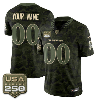 BAL 2026 Salute to Service Vapor Custom Jersey - Stitched