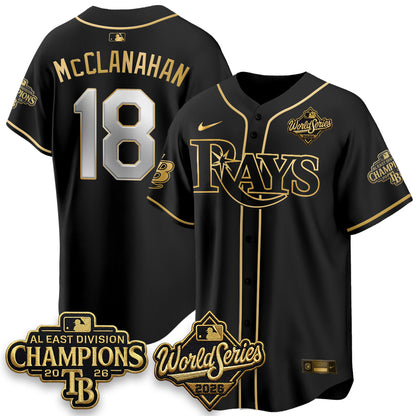 TB 2026 AL Champions Black Gold Edition Vapor Jersey - Stitched (V3)