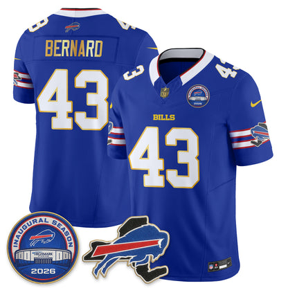 BUF 2026 Royal Gold Trim Edition Vapor Jersey - Stitched