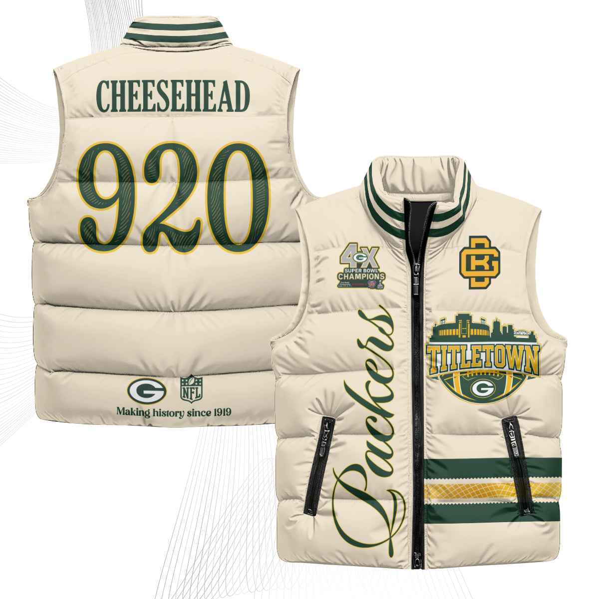 GB 2026 Rivalries Puffer Vest - Printed