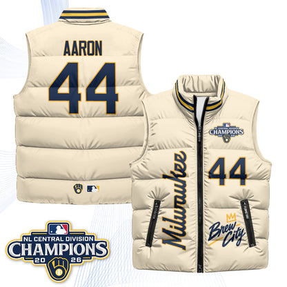 Milwaukee Brewers "Brew City" Puffer Vest V2 - Printed