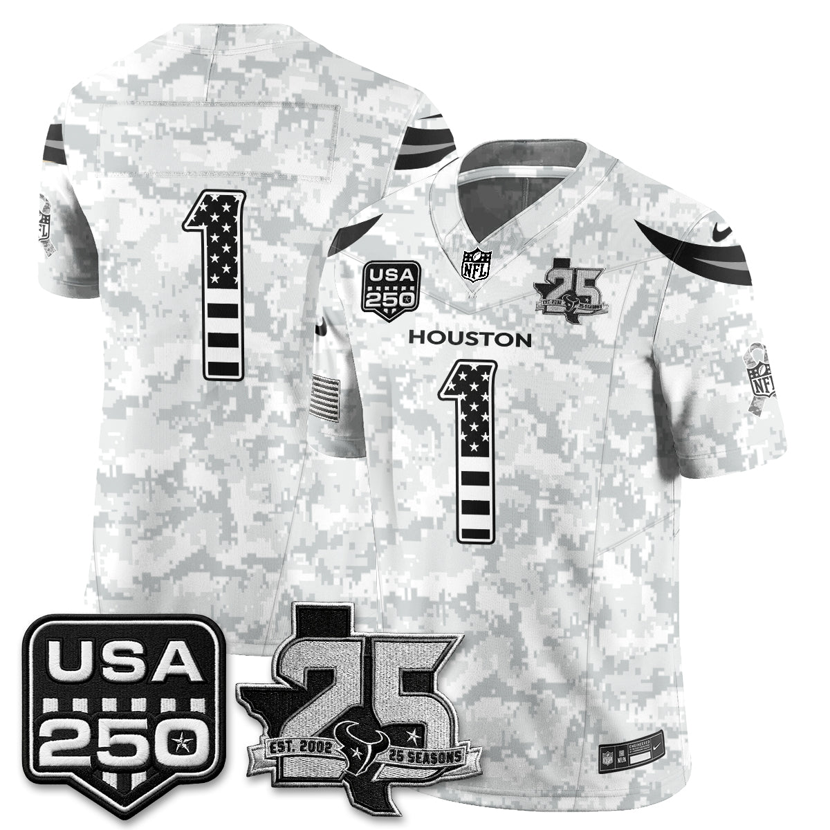 HOU 2026 Salute to Service Edition Vapor Jersey - Stitched