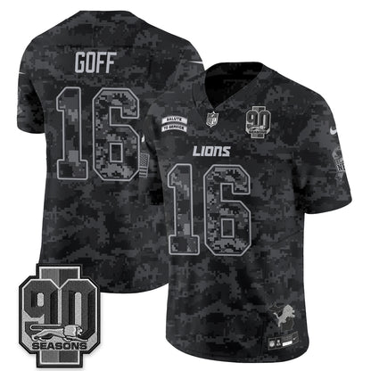 Detroit Lions 2026 Salute to Service Vapor Jersey V2- Stitched
