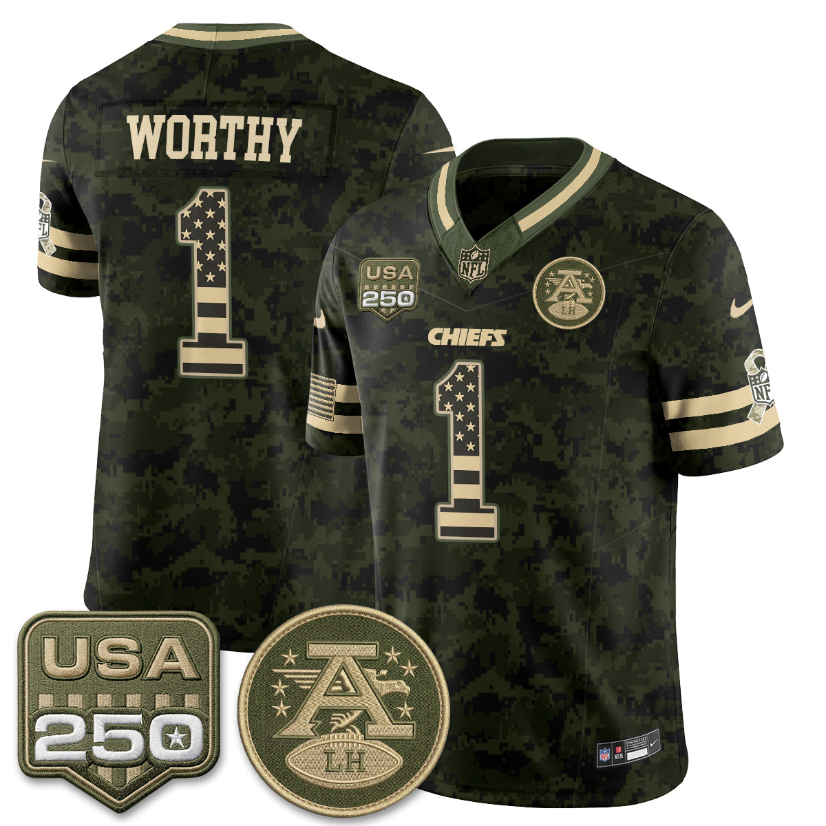KC 2026 Salute to Service Vapor Jersey - Stitched