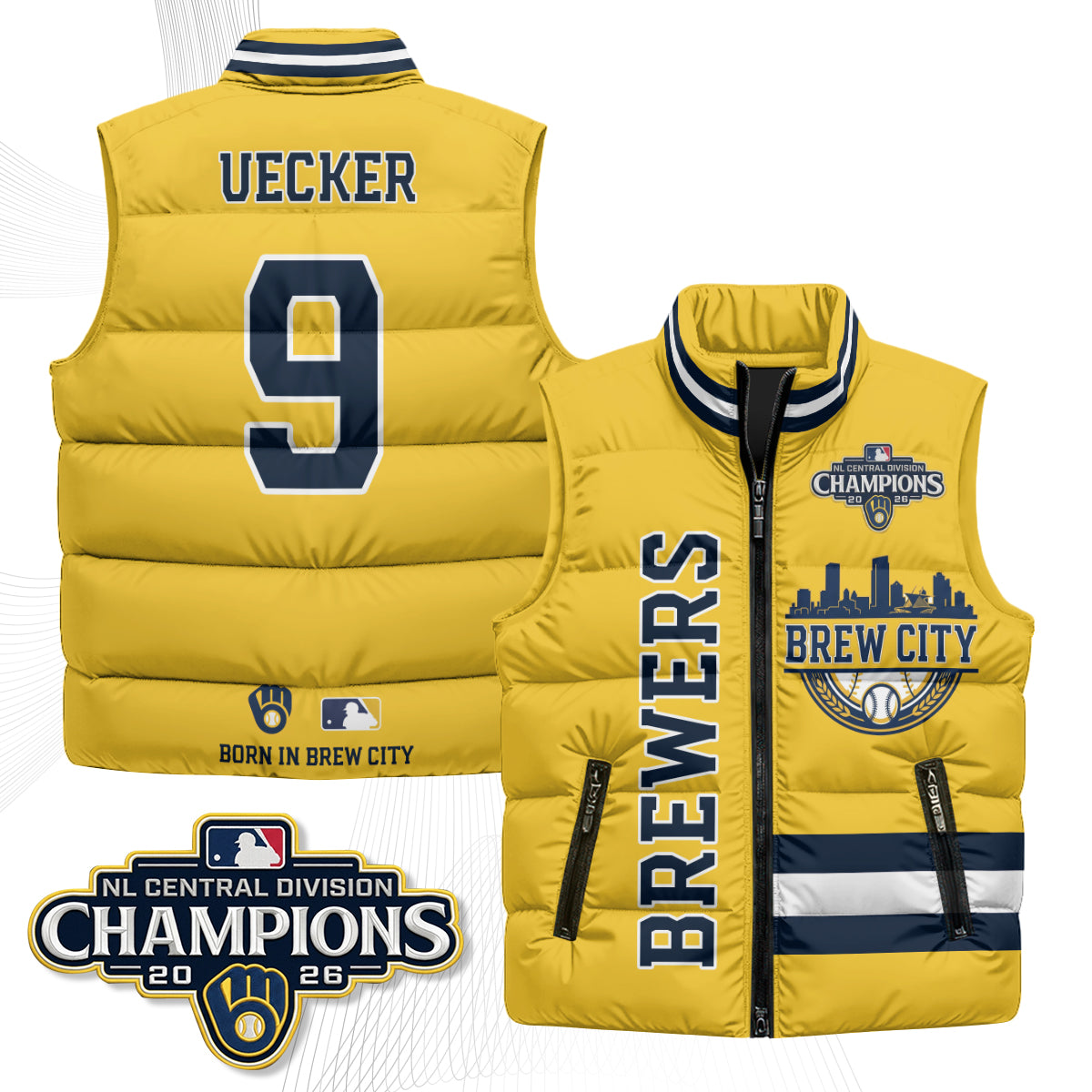 MIL "Brew City" Puffer Vest - Printed V3