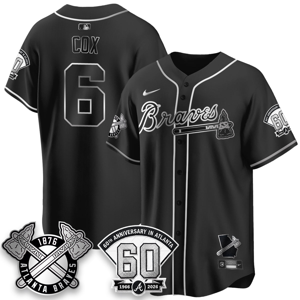 ATL 60th Anniversary Gold Edition Vapor Limited Jersey - All Stitched