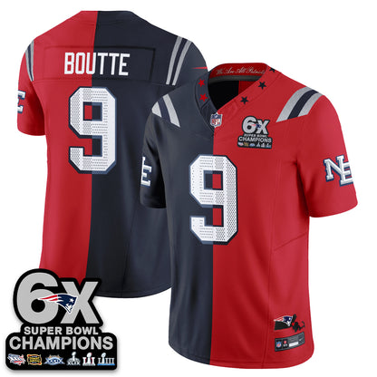 NE 6X Champs Rivalries Split Edition Vapor Jersey - Stitched (V2)