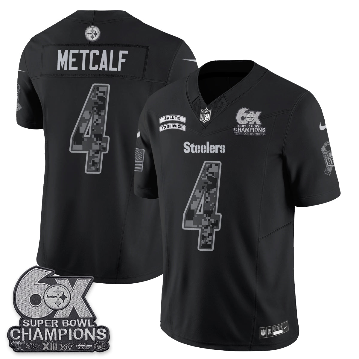 Pittsburgh Steelers 2026 Salute to Service Edition Vapor Jersey V3- Stitched