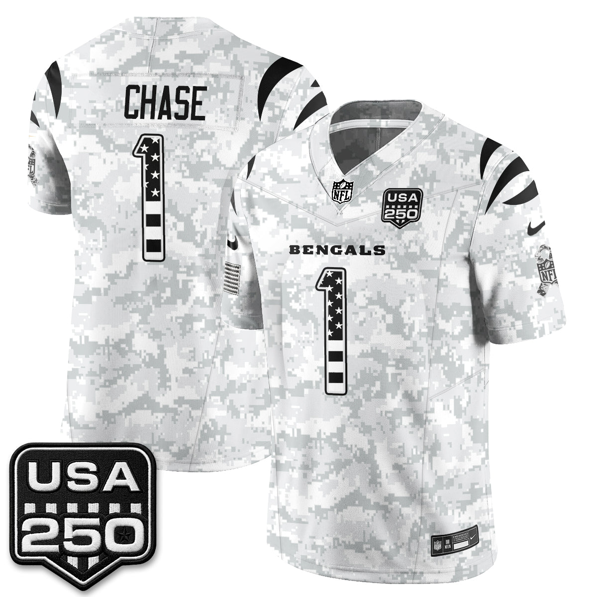 CIN 2026 Salute to Service Vapor Jersey - Stitched