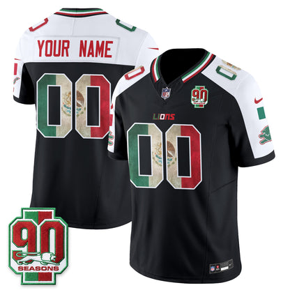 DET Mexico Edition Vapor Custom Jersey - Stitched
