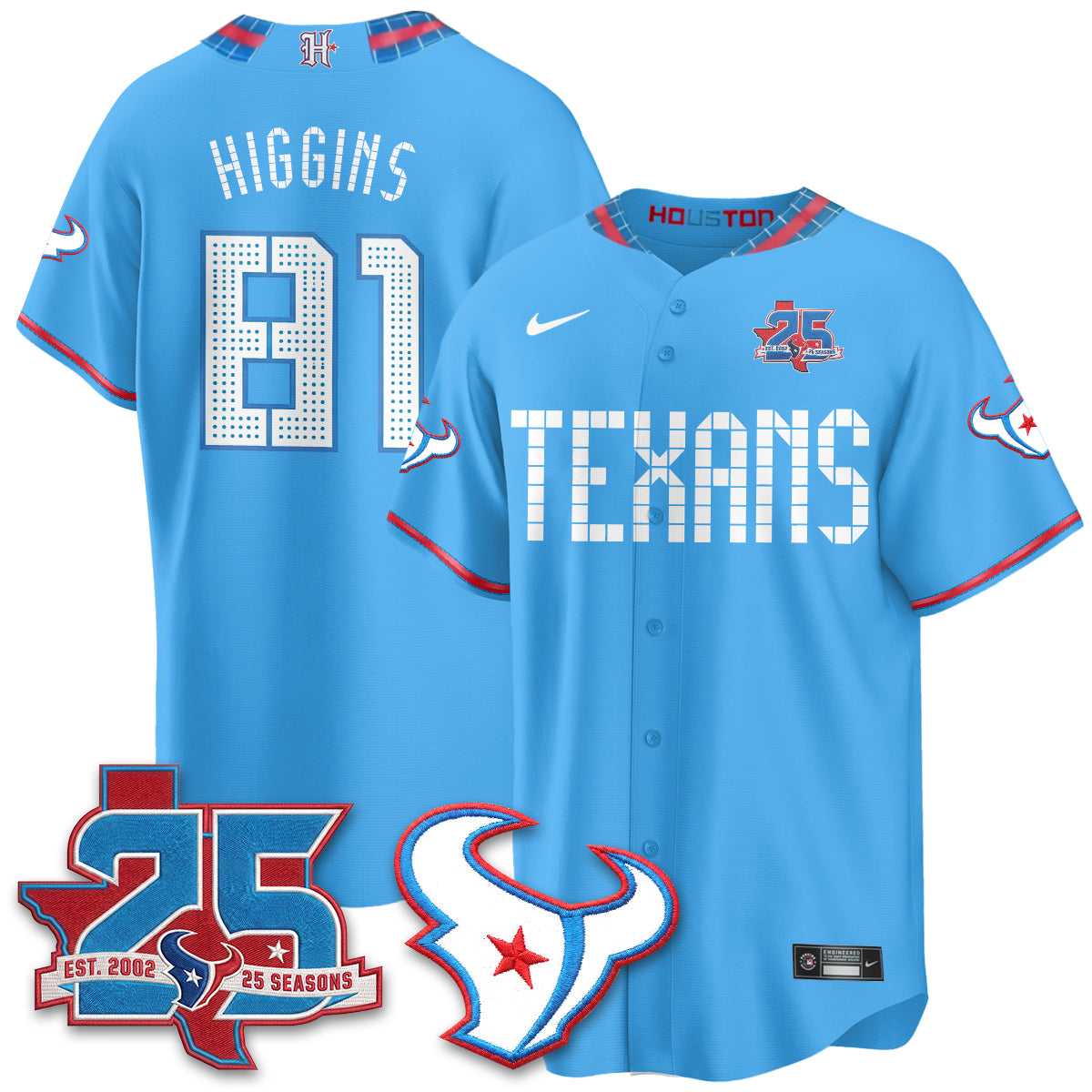 HOU 2026 Rivalries Baseball Vapor Jersey - Stitched