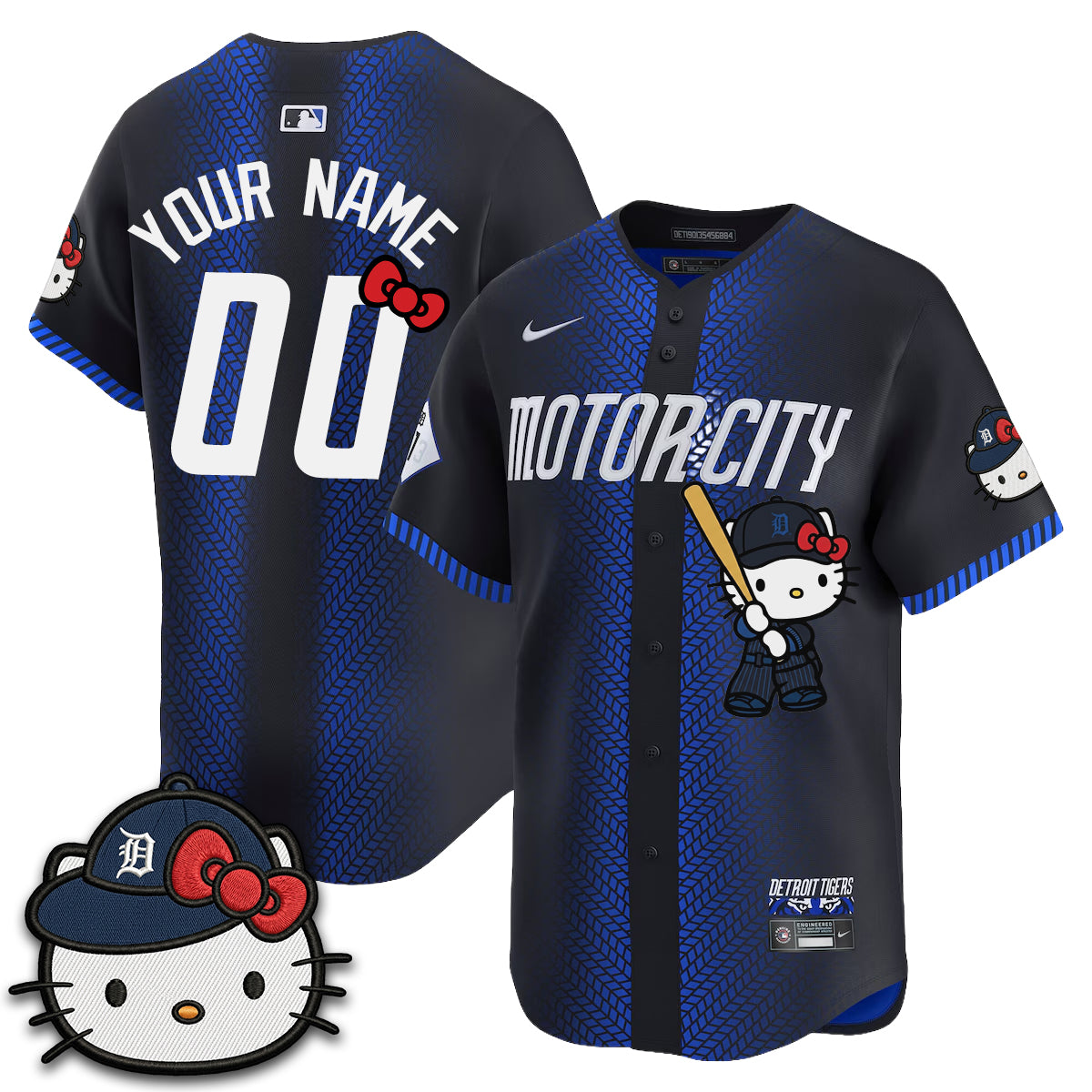 DET x Meow KT Edition Vapor Limited Custom Jersey - Stitched