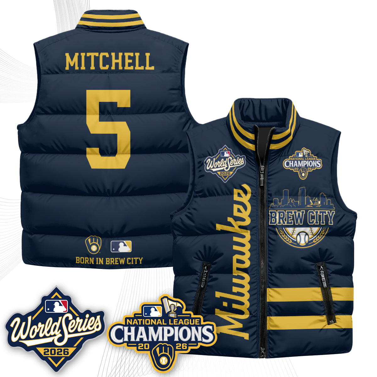 MIL 2026 NL Champions Puffer Vest - Printed