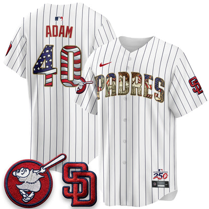 San Diego Padres 2026 Independence Day USA Vapor Limited Jersey - Stitched