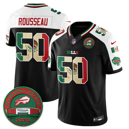 Buffalo Bills Mexico Edition Vapor Jersey - Stitched
