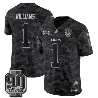 Detroit Lions 2026 Salute to Service Vapor Jersey V2- Stitched