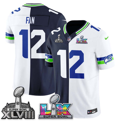 SEA Throwback 2 SB Patches Vapor Jersey - Stitched
