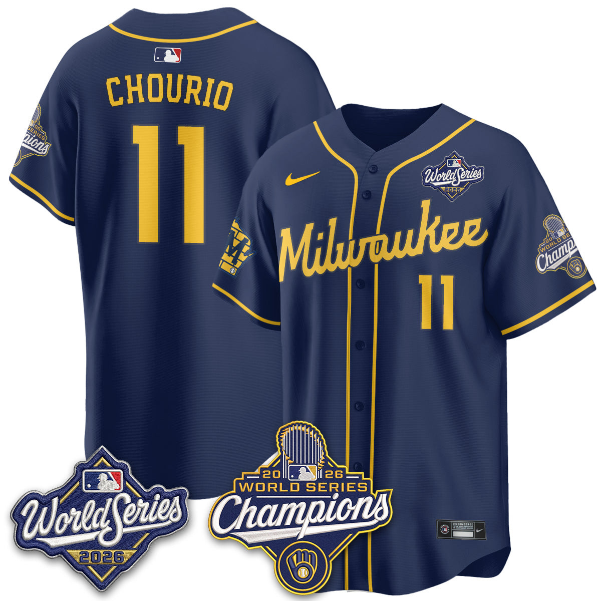 MIL 2026 WS Champions Vapor Home Jersey - Stitched (#11)