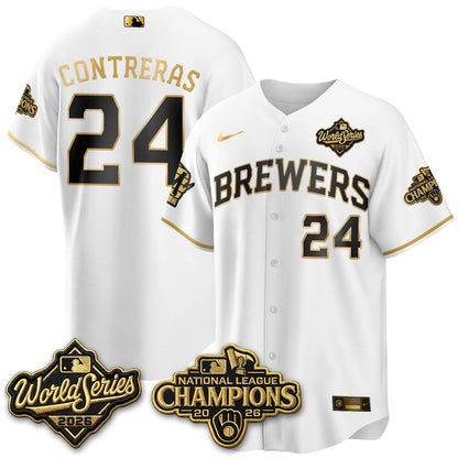 Milwaukee Brewers 2026 NL Champions Vapor Jersey - Stitched