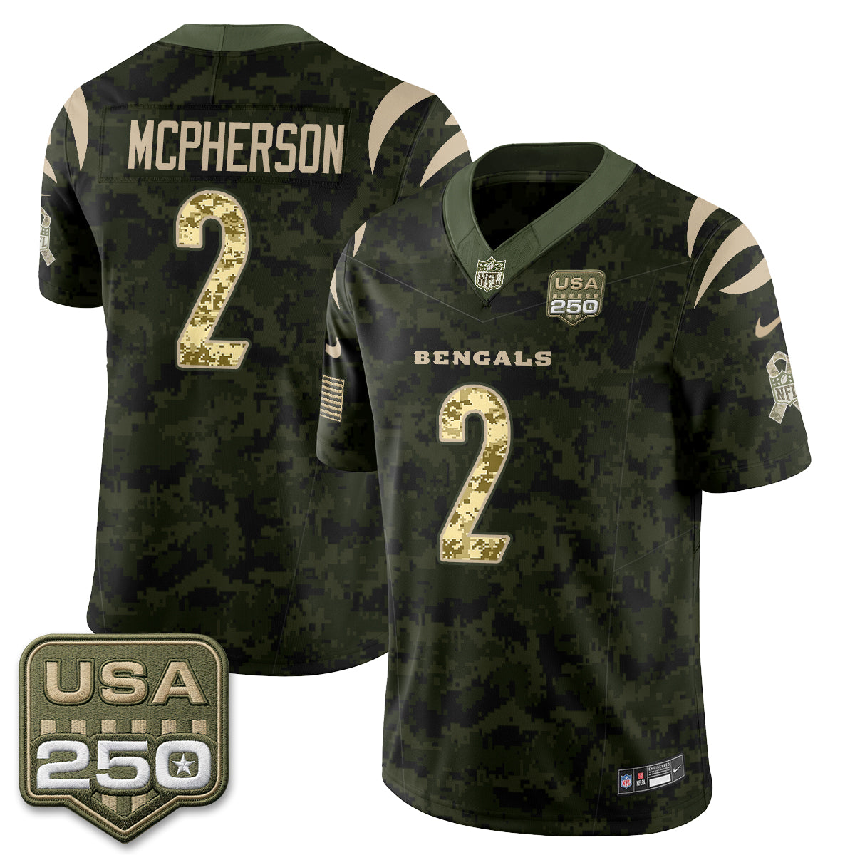CIN 2026 Salute to Service Vapor Jersey - Stitched