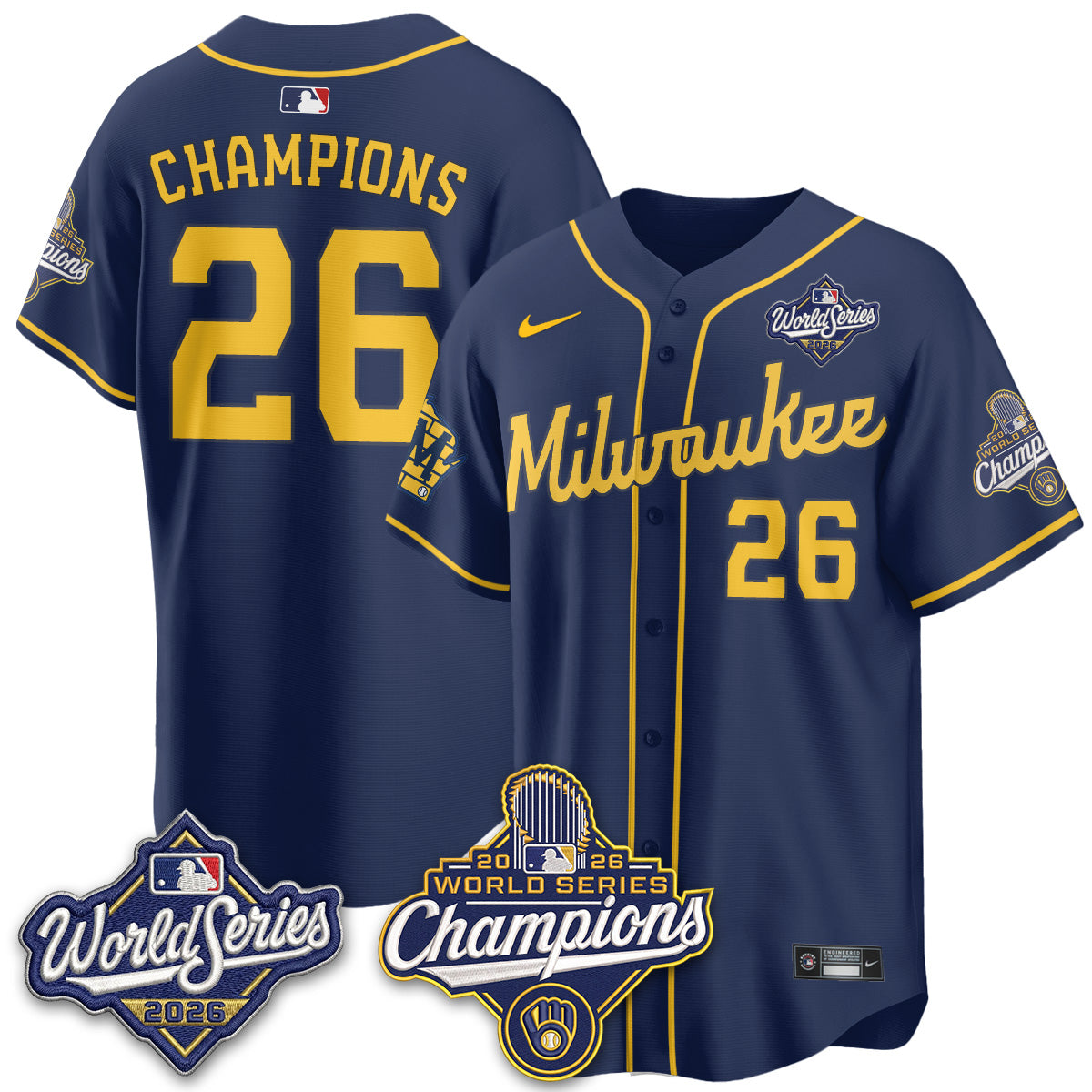 MIL 2026 WS Champions Vapor Home Jersey - Stitched (#11)