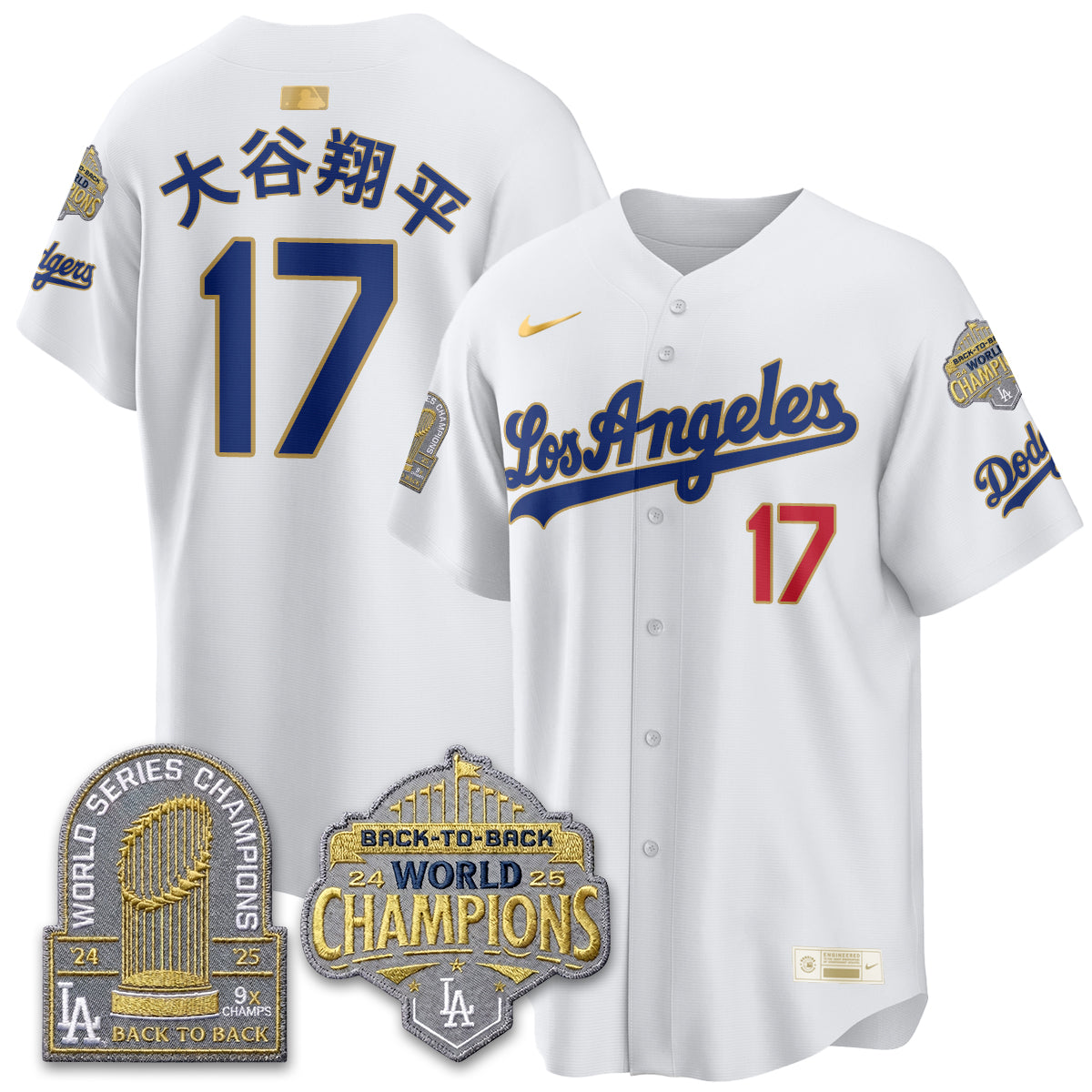 LAD Gold Collection Limited Gold Jersey - 9x & B2B Champs - All Stitched