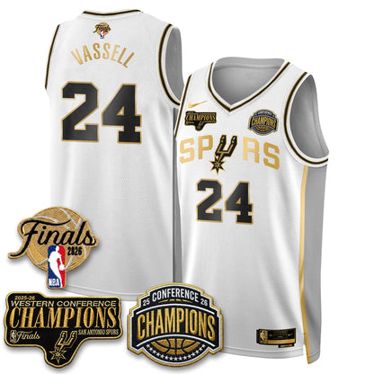 SAS 2026 NBA Western Conference Champions Vapor Special Edition Jersey - Stitched (1)