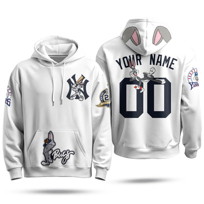 New York Yankees Bunny Vapor Limited Custom Hoodie - Printed