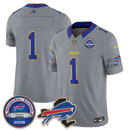 BUF 2026 Royal Gold Trim Edition Vapor Jersey - Stitched