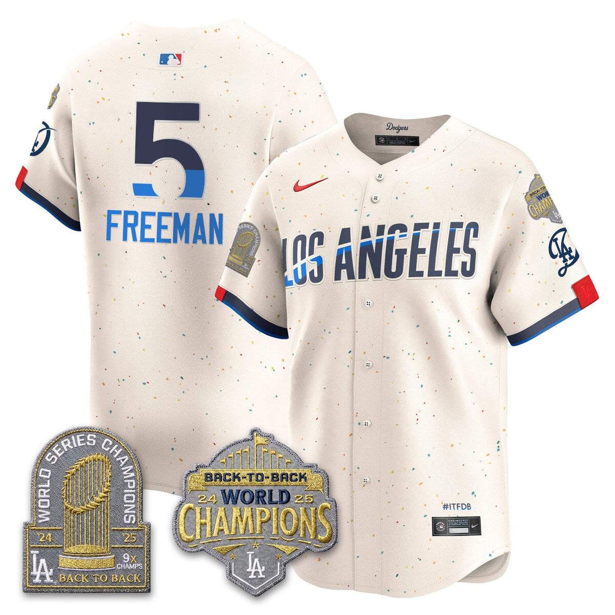 LAD Gold Collection Limited Gold Jersey - 9x & B2B Champs - All Stitched