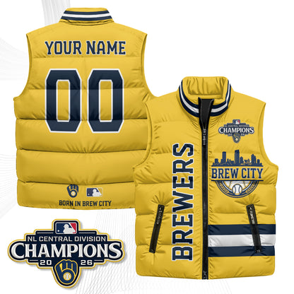 MIL "Brew City" Custom Puffer Vest - Printed V3