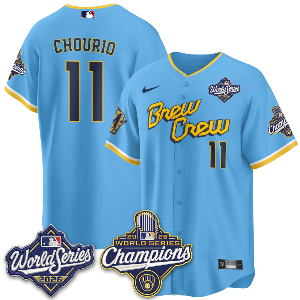MIL 2026 WS Champions Vapor Home Jersey - Stitched (#11)