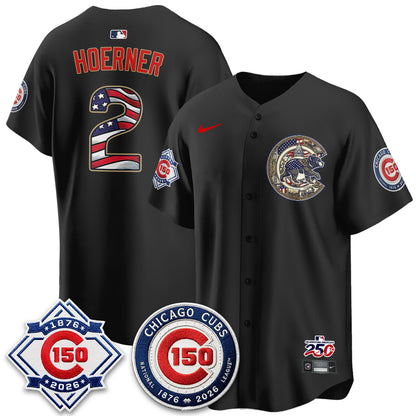 Chicago Cubs 2026 Independence Day USA Vapor Limited Jersey - Stitched
