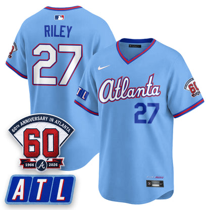 ATL 2026 City Connect - 60th Anniversary in Atlanta Patch Vapor Limited Jersey - All Stitched