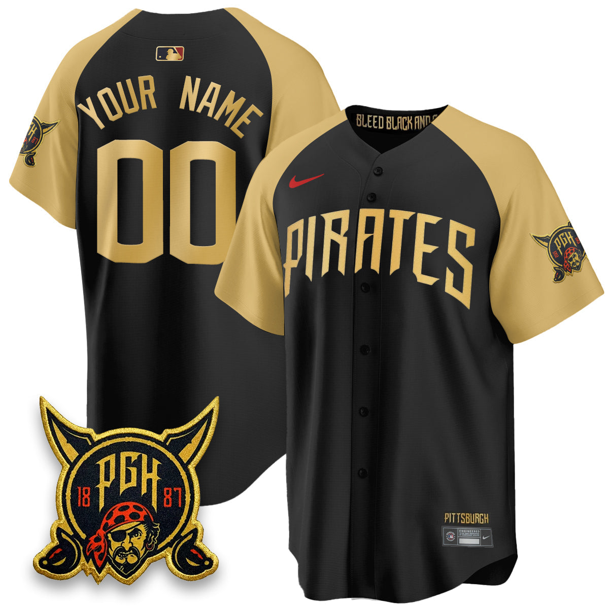 Custom PIT 2026 City Connect Vapor Limited Jersey - All Stitched