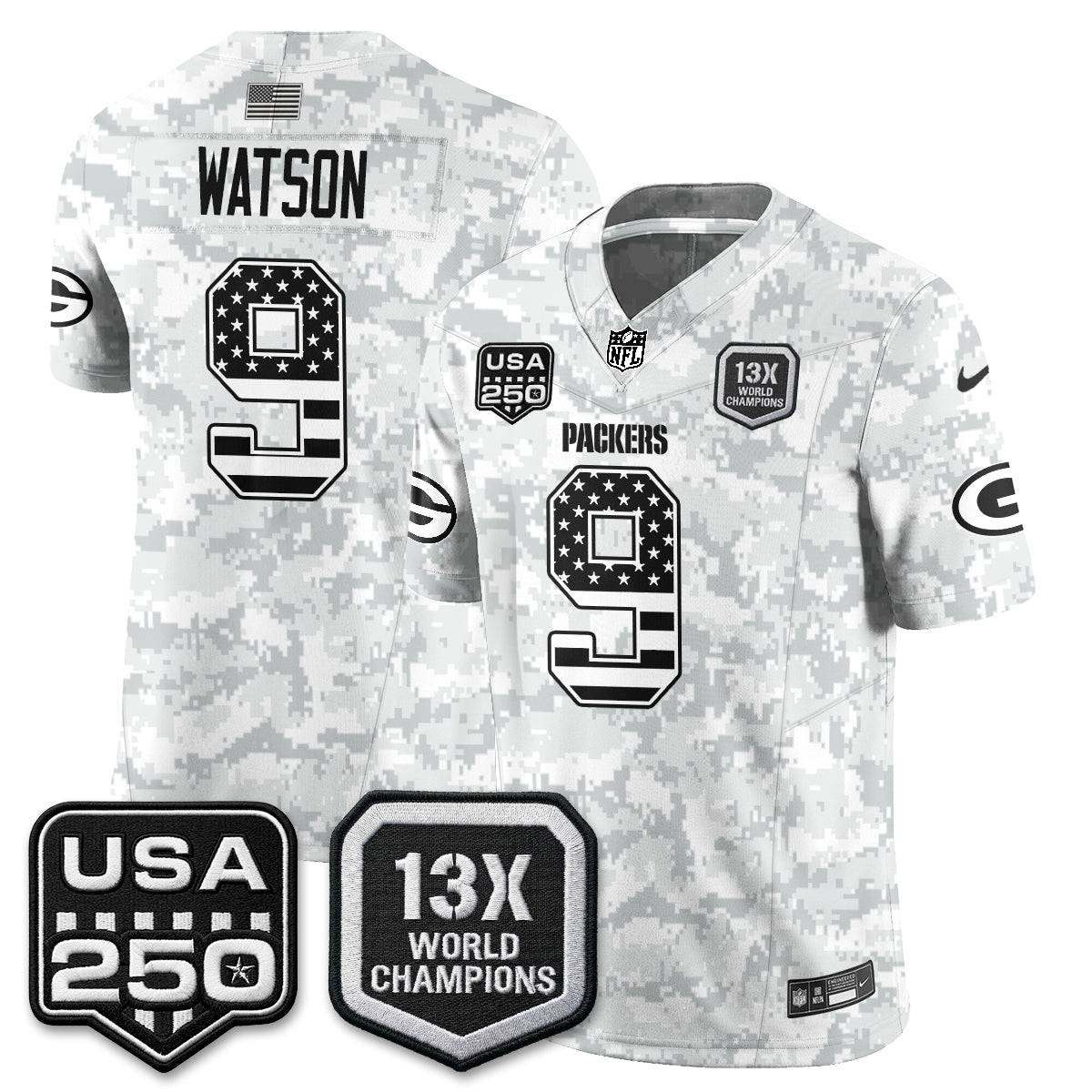 GB 2026 Salute To Service Edition Vapor Jersey - Stitched